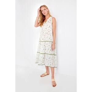 Tuckernuck Floral Dress Womens Size XS First Blooms Salty Paloma Caftan Tiered